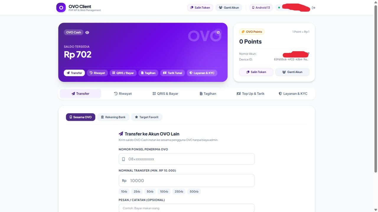 Jual Script Login Api OVO - Preview 1
